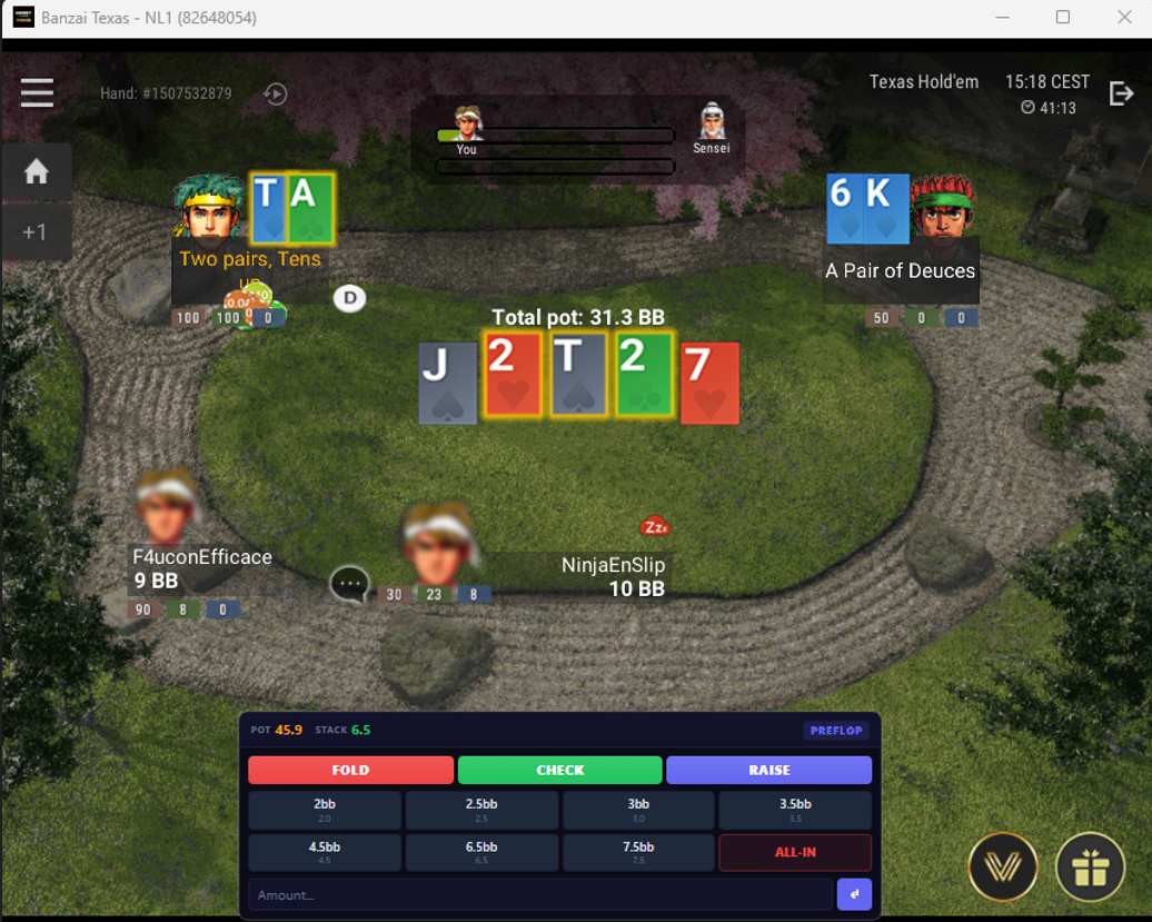 Unibet — table detection