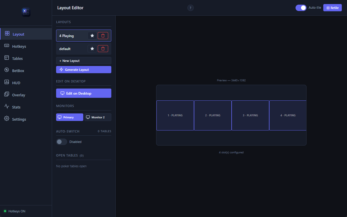 Seatify Pro Layout Editor interface